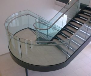 Bent Glass Staircase